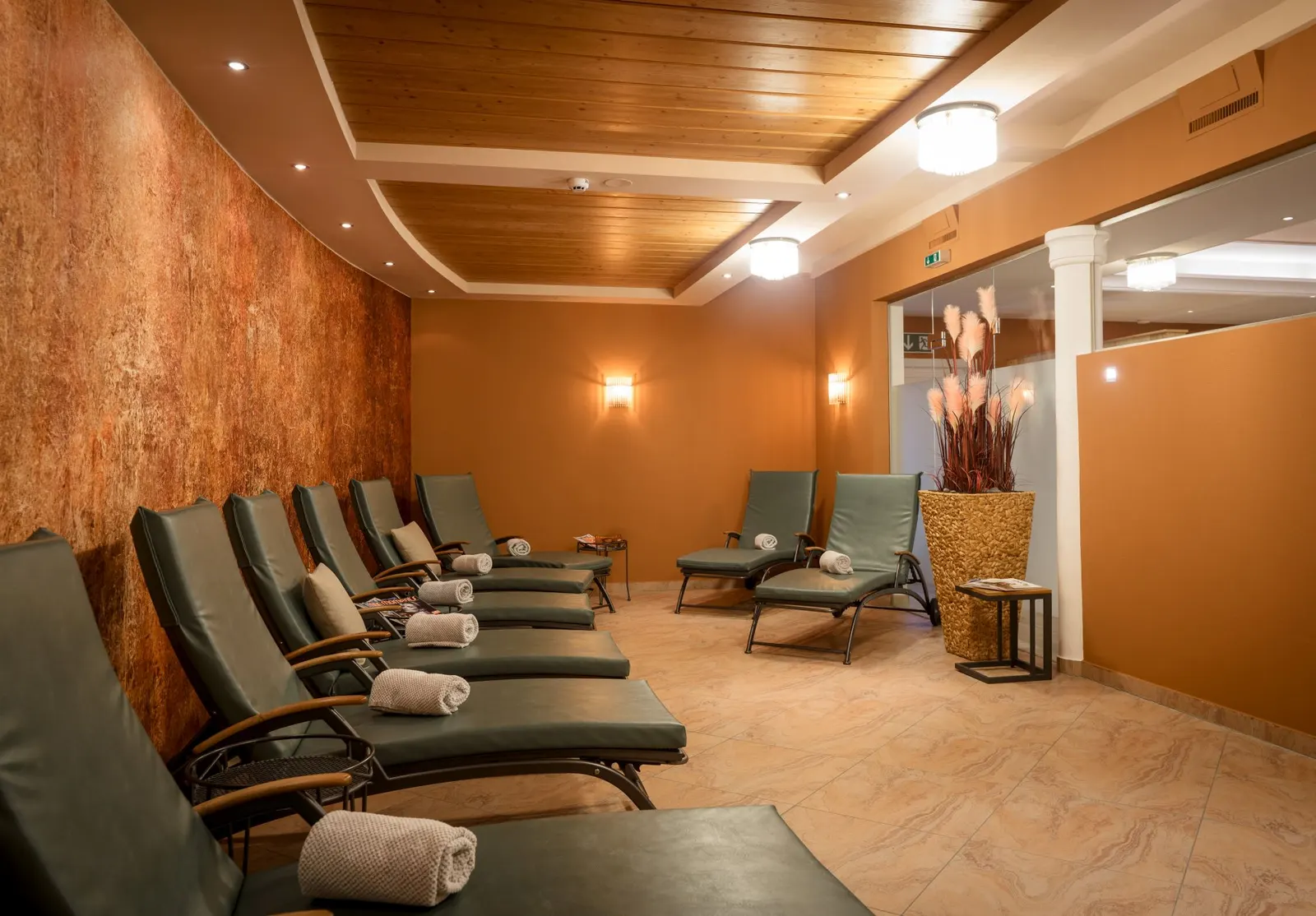 Strefa wypoczynku w spa hotelu Felsners